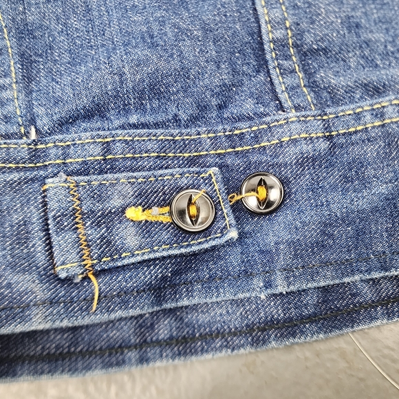 ❤️ VINTAGE LEE RIDER SANFORIZED MADE IN USA WOMEN'S DENIM/ JEAN JACKET MEDIUM ❤️ - Picture 7 of 13